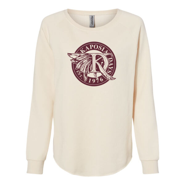 Independent Trading Co. - Women's California Wave Wash Crewneck Sweatshirt - Printed Logo Thumbnail