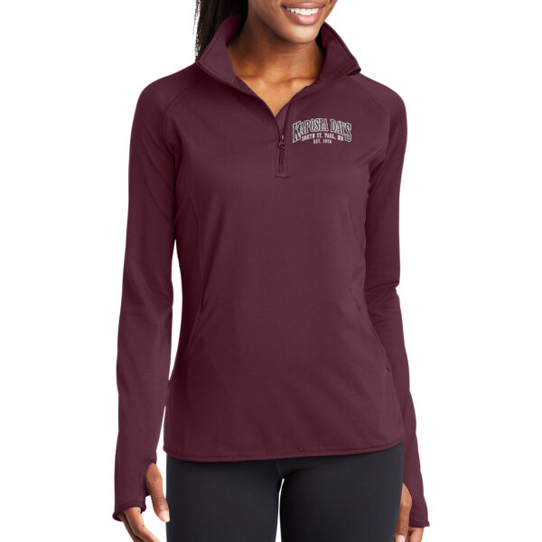 Sport-Tek Ladies Sport-Wick Stretch 1/2 Zip Pullover  - Embroidered Logo Thumbnail