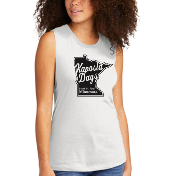 Next Level Women's Festival Muscle Tank  - Printed Logo Thumbnail