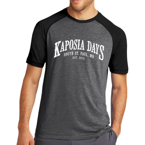 Sport-Tek® PosiCharge® Tri-Blend Wicking Raglan Tee - Printed Logo Thumbnail