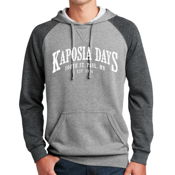 District Lightweight Fleece Raglan Hoodie - Printed Logo Thumbnail