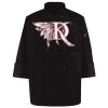 Ten Pearl Button Black Chef Coat Thumbnail