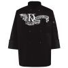 Ten Pearl Button Black Chef Coat Thumbnail